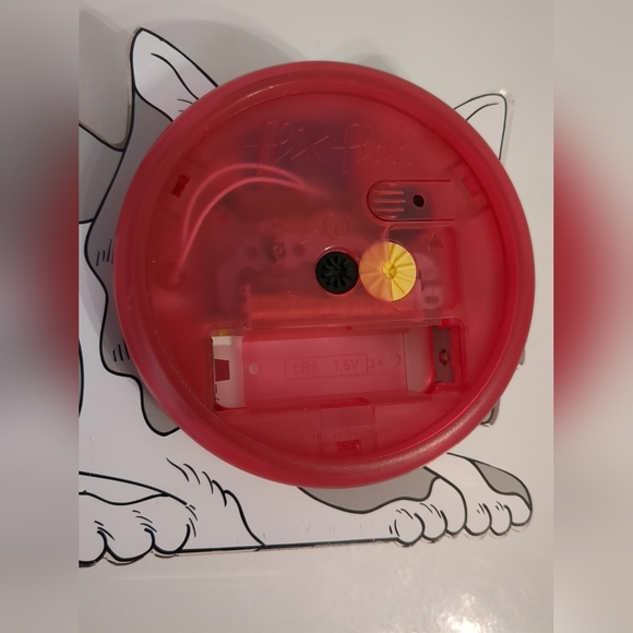 Vintage 80's Flik Flak Cat & Mouse Kids Alarm Clock (READ) FOR DISPLAY ONLY - Picture 3 of 5